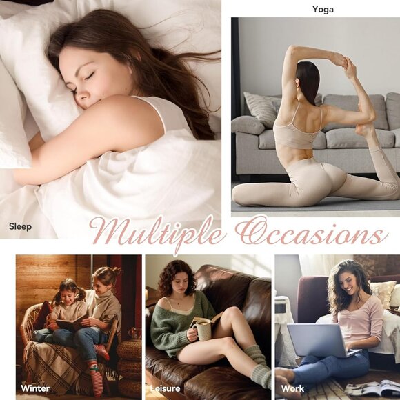 Super Soft&Warm Gifts for Women,Fluffy Fuzzy Socks,Cozy Socks Cloud Comfy -for H - Picture 6 of 6